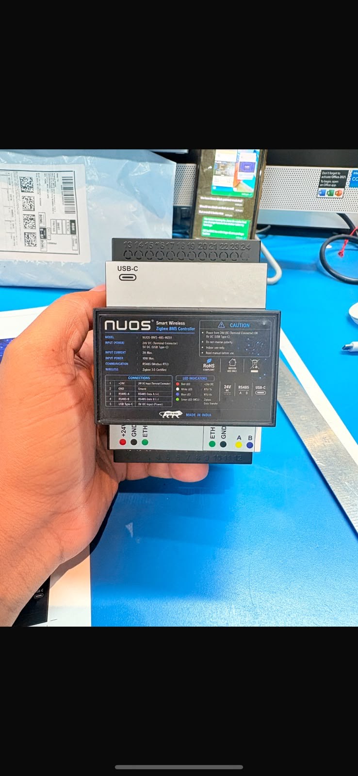 BMS controller — installed view